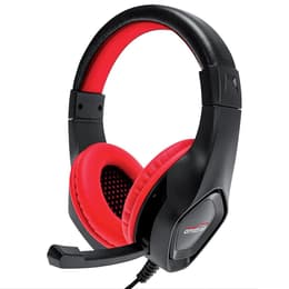 Amstrad Pro Gamer AMS H888 gaming wired Headphones with microphone - Black/Red