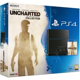 PlayStation 4 500GB - Black + Uncharted: The Nathan Drake Collection