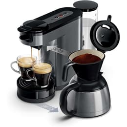 Espresso coffee machine combined Senseo compatible Philips HD7892/21 1L - Grey/Black