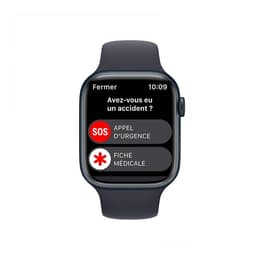Apple Watch (Series 8) 2022 GPS 45 - Aluminium Midnight - Sport band Black