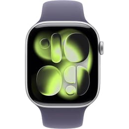 Apple Watch (2025) GPS 46 mm - Aluminium Silver - Sport band Grey