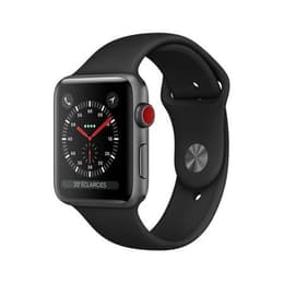 Apple Watch (Series 3) 2017 GPS + Cellular 38 - Aluminium Space Gray - Sport band Black