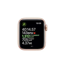 Apple Watch Series 4 (2018) GPS 44 mm - Aluminium Gold - Sport band Black