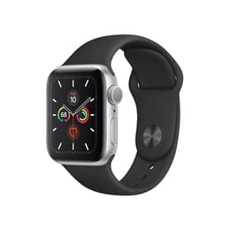 Apple Watch (Series 5) 2019 GPS 40 - Aluminium Silver - Sport band Black