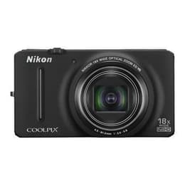 Compact Coolpix S9200 - Black + Nikon Nikkor Wide Optical Zoom ED VR 25-450 mm f/3.5-5.9