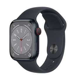 Apple Watch (Series 8) 2022 GPS + Cellular 41 - Aluminium Black - Sport band Black