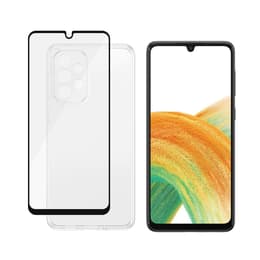 Case Galaxy A33 5G and protective screen - Silicone - Transparent