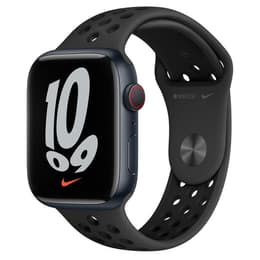 Apple Watch Series 7 (2021) GPS + Cellular 45 mm - Aluminium Midnight - Nike Sport band Black