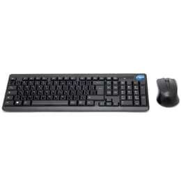 Simpletek Keyboard QWERTY Arabic Wireless Mouse + Keyboard with Stickers 1000 DPI 2.4G Nano reciever
