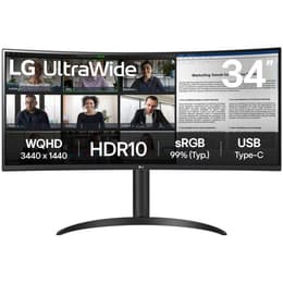 34-inch LG 34WR55QK-B 3440 x 1440 LED Monitor Black