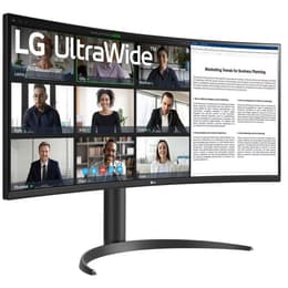 34-inch LG 34WR55QK-B 3440 x 1440 LED Monitor Black