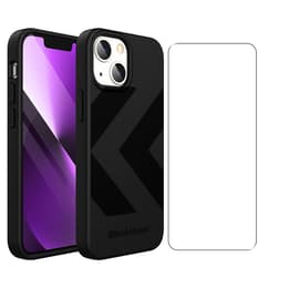 Back Market Case iPhone 13 and protective screen - Recycled plastic - Black (Chevron)