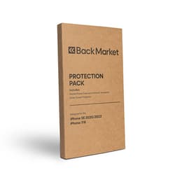 Back Market Case iPhone 7/8/SE 2020/2022 and protective screen - GRS 4.0 Recycled plastic - Transparent