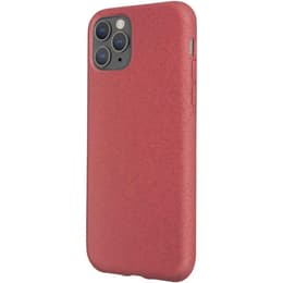 Case iPhone 12/12 Pro - Natural material - Red