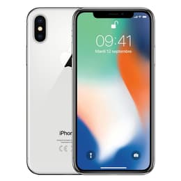 iPhone X with brand new battery 64 GB - Silver - Unlocked