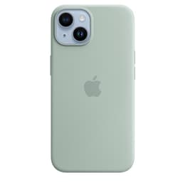 Apple Silicone case iPhone 14 Plus - Magsafe - Silicone Green