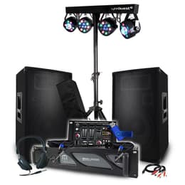 Pack Sono 3200W BM SONIC Ampli 2000W, Paire d'Enceintes 2x600W, Table de Mixage, Portique 4 Lumières Xperformer+Clé 32G PA speakers