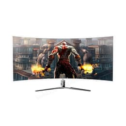 34-inch Hkc NB34C 3440 x 1440 LCD Monitor White