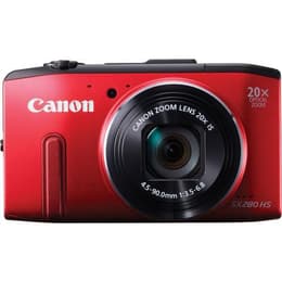 Compact PowerShot SX280 HS - Red + Canon Zoom Lens 25-500mm f/3.5–6.8 f/3.5-6.8