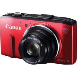 Compact PowerShot SX280 HS - Red + Canon Zoom Lens 25-500mm f/3.5–6.8 f/3.5-6.8