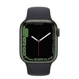 Apple Watch Series 7 (2021) GPS 41 mm - Aluminium Green - Sport band Black