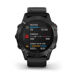 Smart Watch Garmin HR GPS Fenix 6 Sapphire - Black