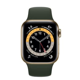 Apple Watch (Series 4) 2018 GPS + Cellular 44 - Aluminium Gold - Sport loop Black