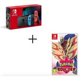 Switch 32GB - Black - Limited edition Pokémon Shield + Pokémon Shield