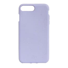 Case iPhone 6 Plus/6S Plus/7 Plus/8 Plus - Natural material - Mauve