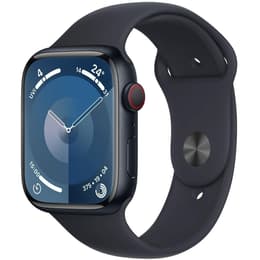 Apple Watch (Series 8) 2023 GPS + Cellular 45 - Aluminium Midnight - Sport band Black