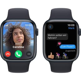 Apple Watch Series 8 (2022) GPS + Cellular 45 mm - Aluminium Midnight - Sport band Black
