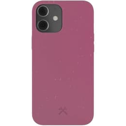 Case iPhone 12 mini - Natural material - Red