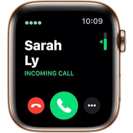 Apple Watch Series 6 (2020) - (band not included) - GPS + Cellular 44 mm - Gold Stainless steel