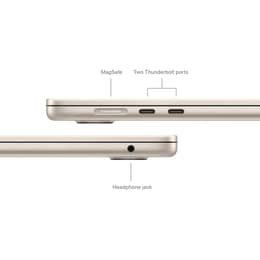 MacBook Air 15-inch (2024) - Apple M3 8-core and 10-core GPU - 16GB RAM - SSD 256GB - QWERTY - English