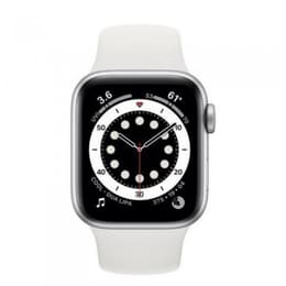 Apple Watch (Series 8) 2022 GPS + Cellular 45 - Aluminium Silver - Sport band White
