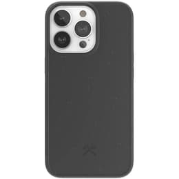 Case iPhone 13 Pro - Natural material - Black