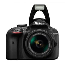 Reflex D3400 - Black + Nikon AF-P DX Nikkor 18-55mm f/3.5-5.6G VR + AF-S DX Nikkor 55-200mm f/4-5.6G ED VR II f/3.5-5.6 + f/4-5.6