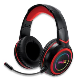 Amstrad AMS H007 gaming wired Headphones with microphone - Black/Red