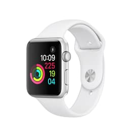 Apple Watch (Series 2) 2016 GPS 42 - Stainless steel Silver - Sport loop White