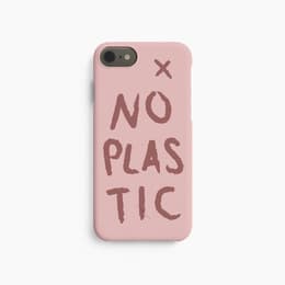 Case iPhone 6/7/8/SE - Natural material - Pink
