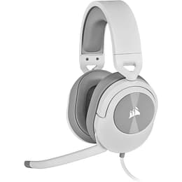 Corsair HS55 noise-Cancelling gaming wired Headphones with microphone - White