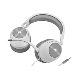 Corsair HS55 noise-Cancelling gaming wired Headphones with microphone - White