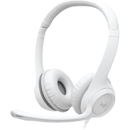 Logitech H390 wired Headphones with microphone - White