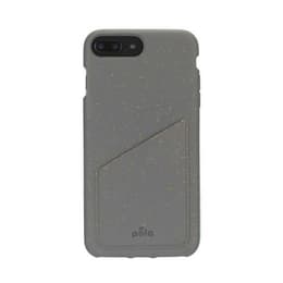 Case iPhone 6 Plus/6S Plus/7 Plus/8 Plus - Natural material - Grey