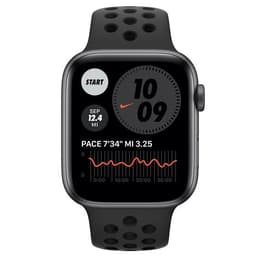 Apple Watch (Series 6) 2020 GPS 44 - Aluminium Silver - Nike Sport band Black