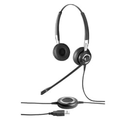 Jabra Biz 2400 Duo noise-Cancelling wired Headphones with microphone - Black