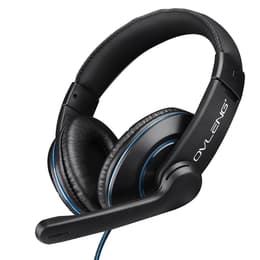 Ovleng P5L gaming wired Headphones with microphone - Black/Blue