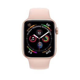 Apple Watch (Series 4) 2018 GPS 44 - Stainless steel Gold - Sport loop Pink