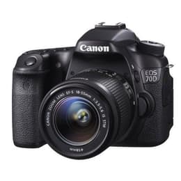 Reflex EOS 70D - Black + Canon EF-S 18-55mm f/3.5-5.6 IS STM f/3.5-5.6