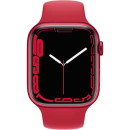 Apple Watch (Series 7) 2021 GPS 45 - Aluminium Red - Sport band Red